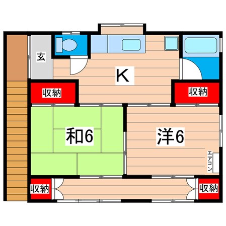 木崎二町高橋貸家3797の物件間取画像